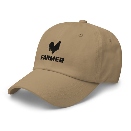 FARMER Cap bestickt | 100% Baumwolle | Unisex | Klassischer Dad-Hat | helle Farben